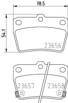 Колодки тормозные дисковые задние Toyota RAV-4/Chery Tiggo 1.8, 2.0, 2.4 (00-) NISSHINBO NP1081 (фото 1)