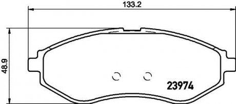 Колодки тормозные дисковые передние Chevroler Aveo T200, 250 1.4, 1.6 (05-) NISSHINBO NP6027 (фото 1)