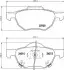 Колодки тормозные дисковые передние Honda Accord VII 2.0, 2.4 (03-08) NISSHINBO NP8030 (фото 1)