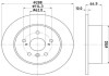 Диск тормозной задний Toyota Camry 2.0, 2.4, 3.0 (93-06) NISSHINBO ND1001K (фото 1)