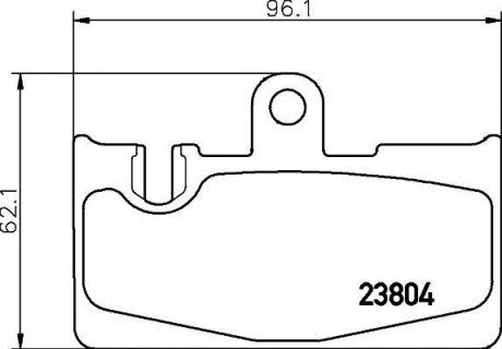 Колодки тормозные дисковые задние Lexus 430 (00-06) NISSHINBO NP1102