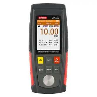 Толщиномер ультразвуковой цв. дисплей, 1-300мм WINTACT WT100A