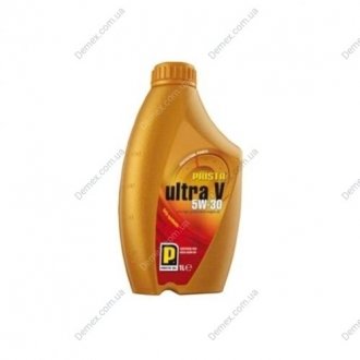 Моторна олива Prista Ultra V 5W-30 синтетична 1 л PRISTA OIL PRIS ULTRA V 5W30 1L (фото 1)