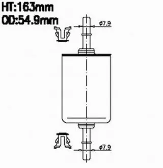 Фільтр паливний Asakashi JC ASAKASHI FS618J