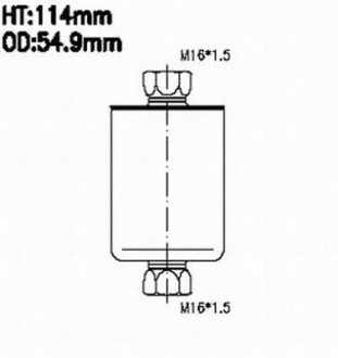 Фильтр топливный Asakashi JC ASAKASHI FS481J