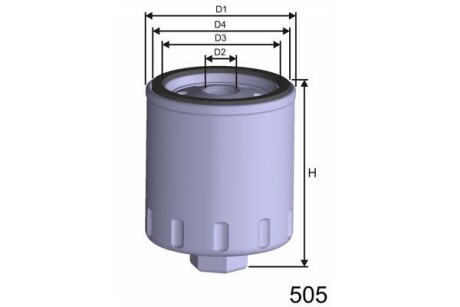 Фільтр масляний MISFAT Z282A