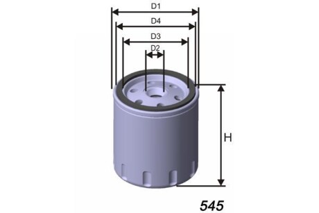 Фільтр масляний MISFAT Z130A