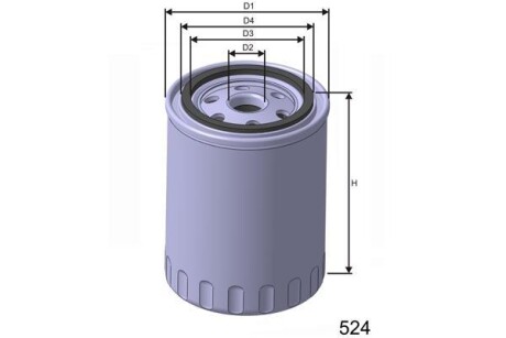 Фільтр масляний MISFAT Z429