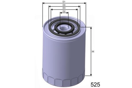 Фільтр масляний MISFAT Z303 (фото 1)