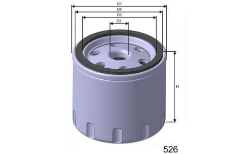 Фільтр паливний MISFAT M323