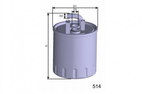 Фільтр паливний MISFAT M416 (фото 1)