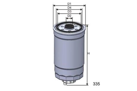 Фільтр паливний MISFAT M414