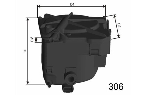 Фильтр топливный MISFAT F110 (фото 1)