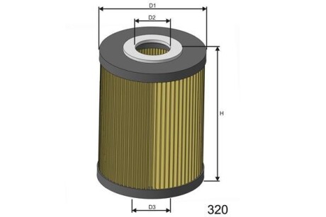 Фільтр масляний MISFAT L106