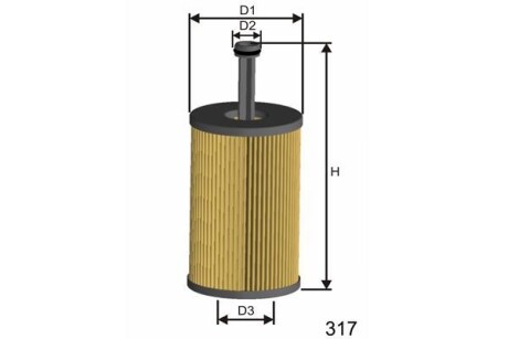 Фільтр масляний MISFAT L105