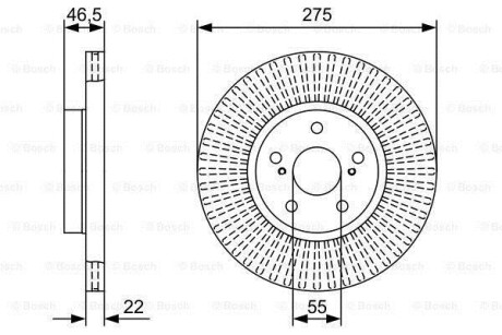 Тормозной диск BOSCH 0986479W13