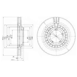 Тормозной диск DELPHI BG4134