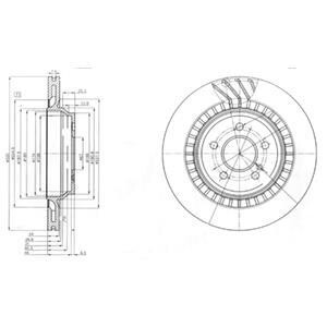 Гальмівний диск DELPHI BG4144