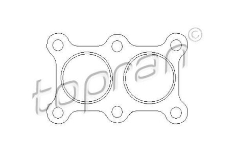 Прокладка, труба вихлопного газа TOPRAN 103836