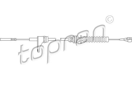 Трос газу TOPRAN 103302