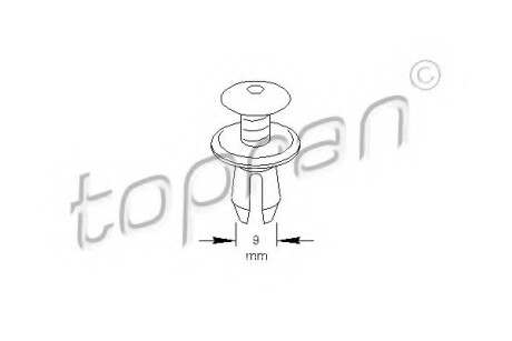 Пружинный зажим 108 802 TOPRAN 108802