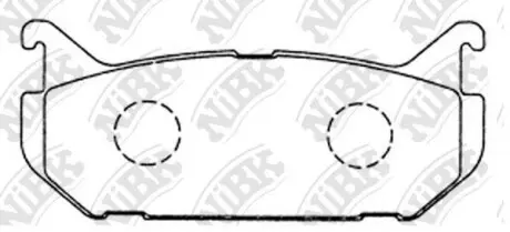 Колодки тормозные дисковые NIBK PN5238
