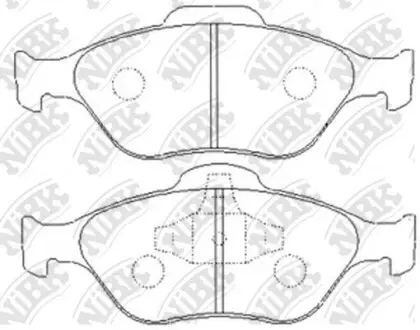 Фото запчасти Колодки тормозные дисковые NIBK PN5495 Колодки тормозные дисковые NIBK PN5495