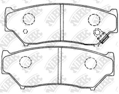 Колодки тормозные дисковые NIBK PN9301