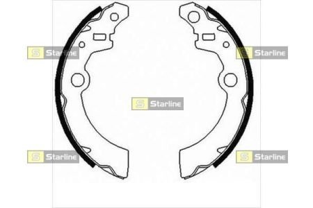 Тормозные колодки барабанные, к-кт. STARLINE BC 09070