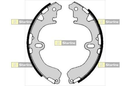 Тормозные колодки барабанные, к-кт. STARLINE BC 05810