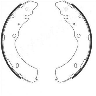 Тормозные колодки барабанные, к-кт. STARLINE BC 08910