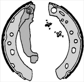 Тормозные колодки барабанные, к-кт. STARLINE BC 07090