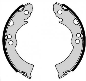 Тормозные колодки барабанные, к-кт. STARLINE BC 04300