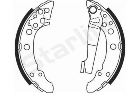 Тормозные колодки барабанные, к-кт. STARLINE BC 07940