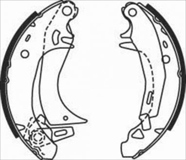Тормозные колодки барабанные, к-кт. STARLINE BC 07570
