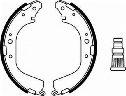 Тормозные колодки барабанные, к-кт. STARLINE BC 07780