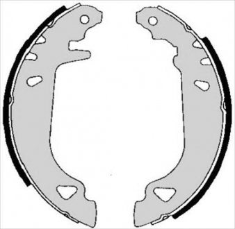 Тормозные колодки барабанные, к-кт. STARLINE BC 04780