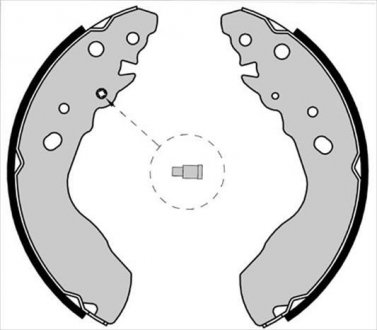 Тормозные колодки барабанные, к-кт. STARLINE BC 07770