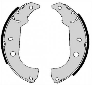 Тормозные колодки барабанные, к-кт. STARLINE BC 04860