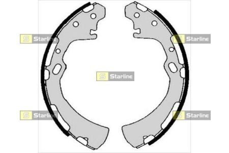 Тормозные колодки барабанные, к-кт. STARLINE BC 05700