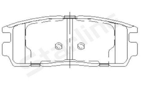 Колодки тормозные дисковые, к-кт. STARLINE BD S851P