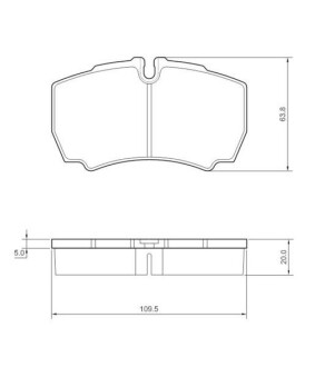 Колодки тормозные дисковые, к-кт. STARLINE BD S432