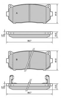 Колодки тормозные дисковые, к-кт. STARLINE BD S400