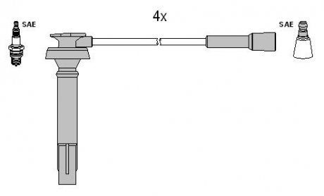 Провода зажигания STARLINE ZK 3012