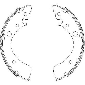 Колодки гальмівні барабанні REMSA 4367.01