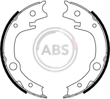 Гальмівні колодки барабан A.B.S. A.B.S. 9182