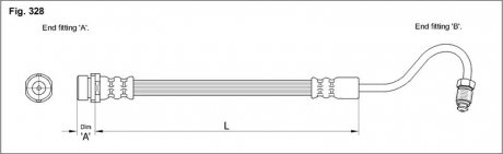 Гальмівний шланг STARLINE HA ST.1007