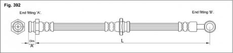 Тормозной шланг STARLINE HA ST.1161