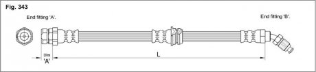 Гальмівний шланг STARLINE HA ST.1197