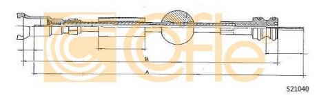 Тросик спидометра COFLE S21040